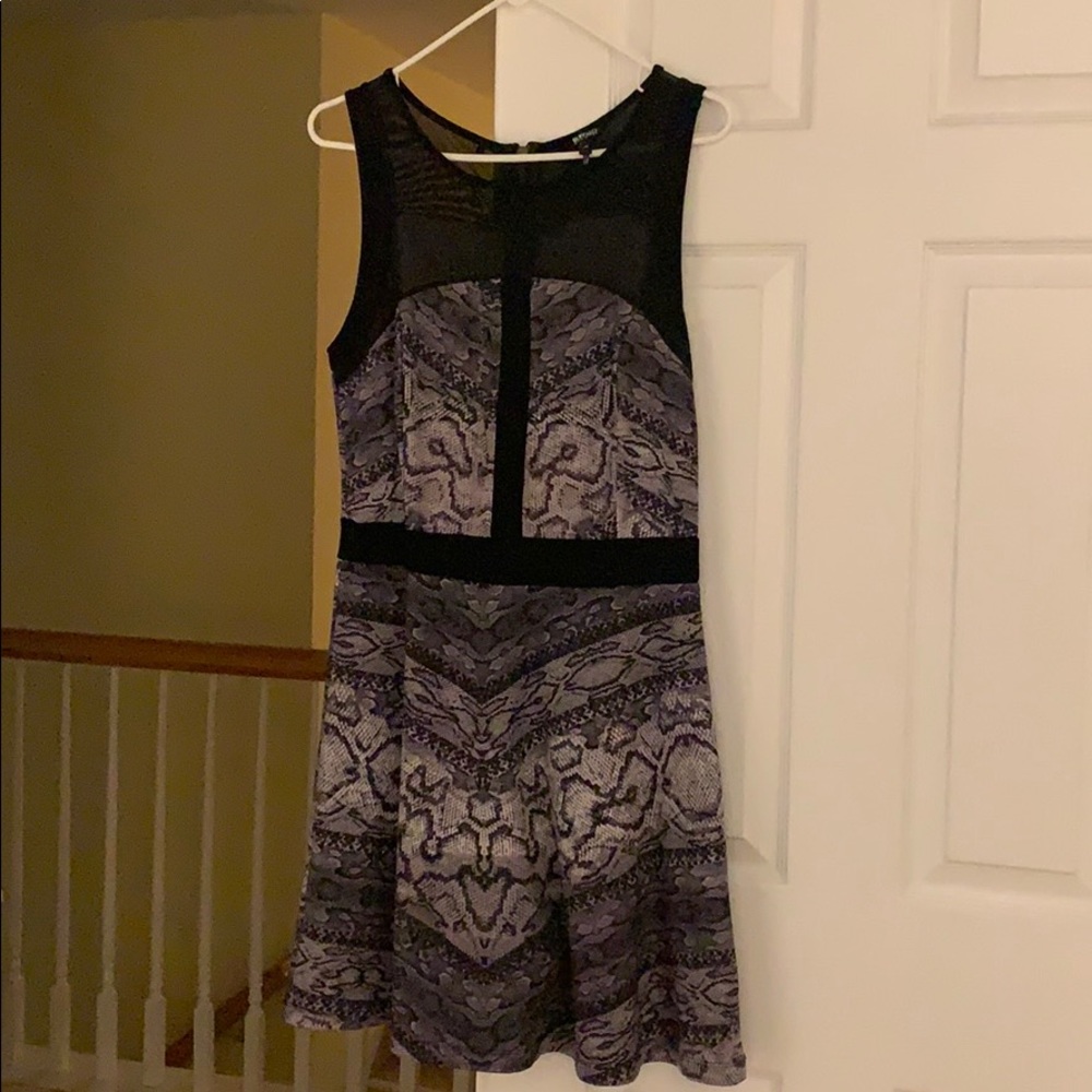 Snake skin patterned dress